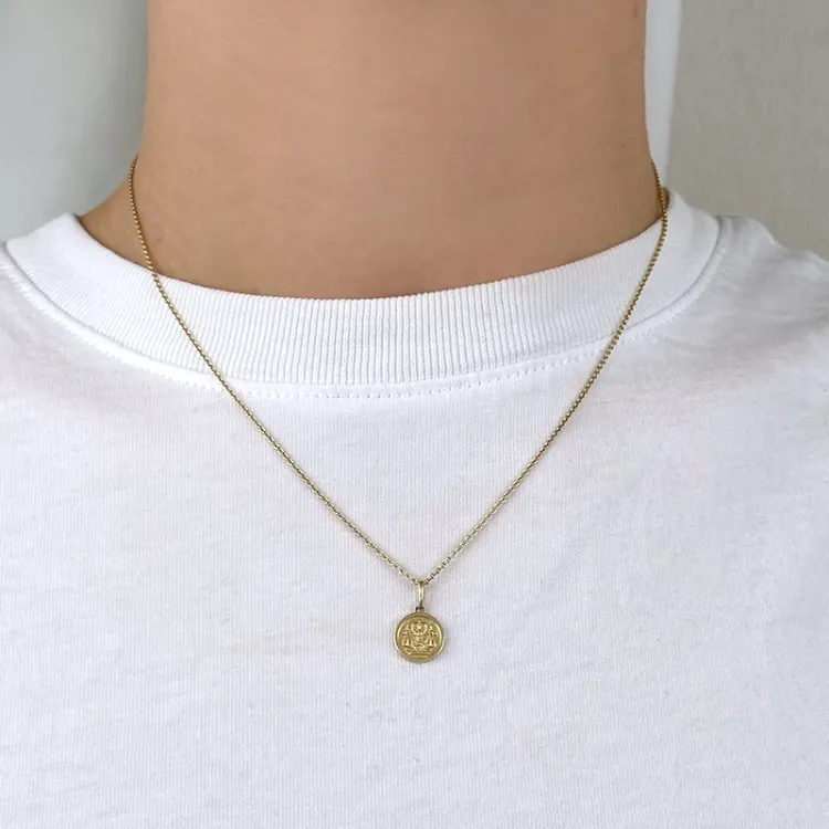 stjernetegn vægten vedhæng i 9 karat guld - Gold Collection