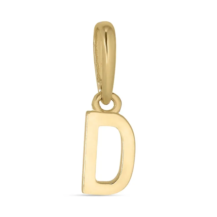 bogstav D vedhæng i 9 karat guld - My Letter