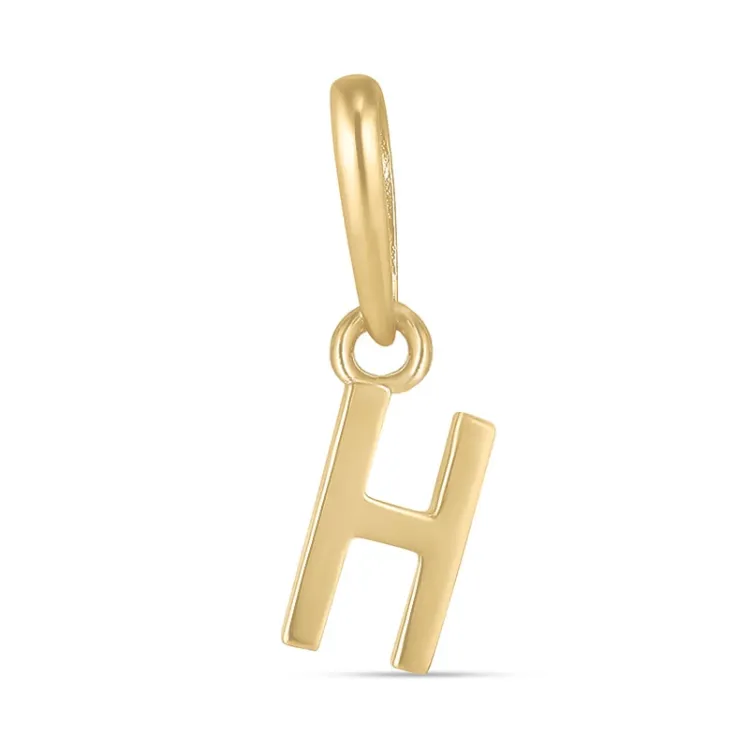 bogstav H vedhæng i 9 karat guld - My Letter