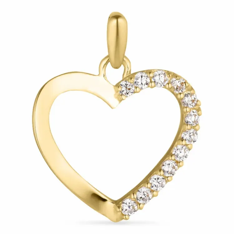 hjerte vedhæng i 14 karat guld - Gold Collection