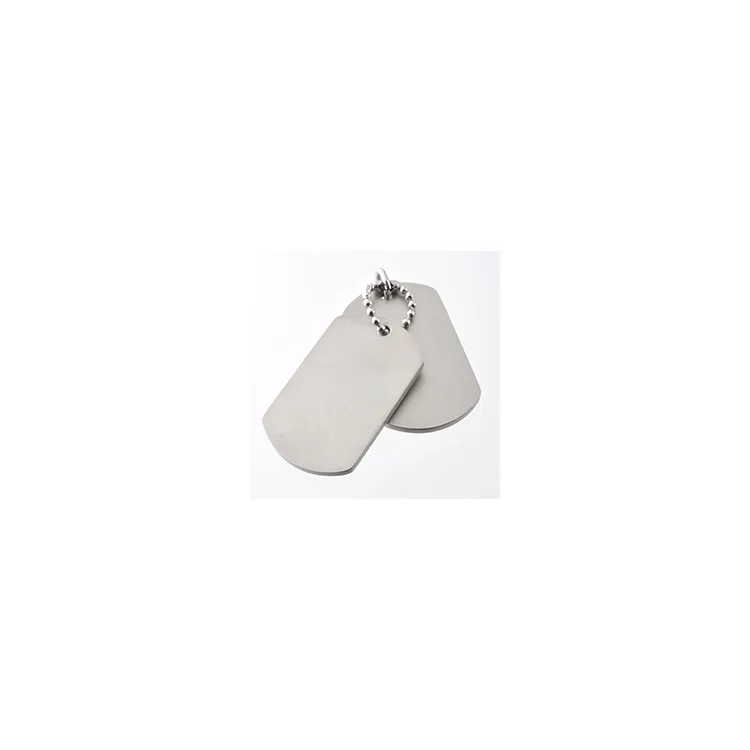 Kollektionsprøve Hard Steel dogtag i Rustfrit stål