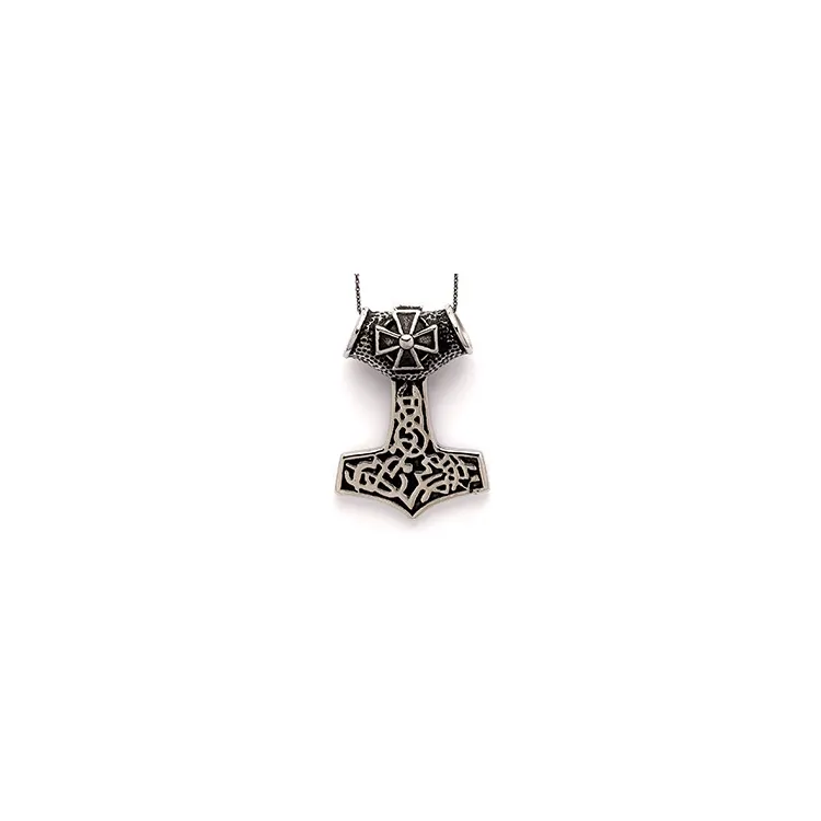 abstrakt Hard Steel P421 thors hammer vedhæng i stål