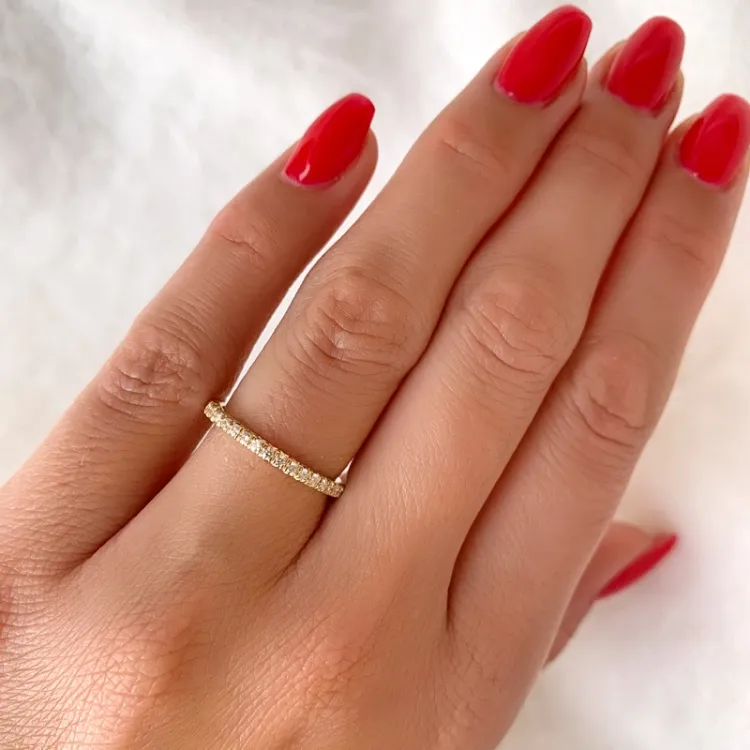 diamant ring i 14 karat guld 0,249 ct