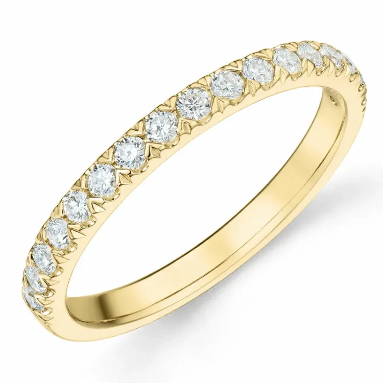 diamant alliancering i 14 karat guld 0,33 ct