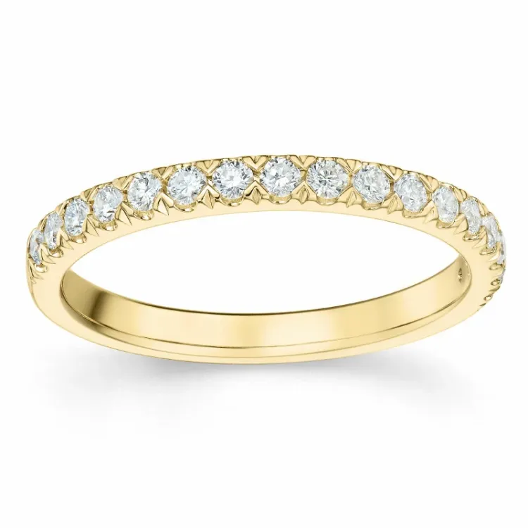 diamant alliancering i 14 karat guld 0,33 ct