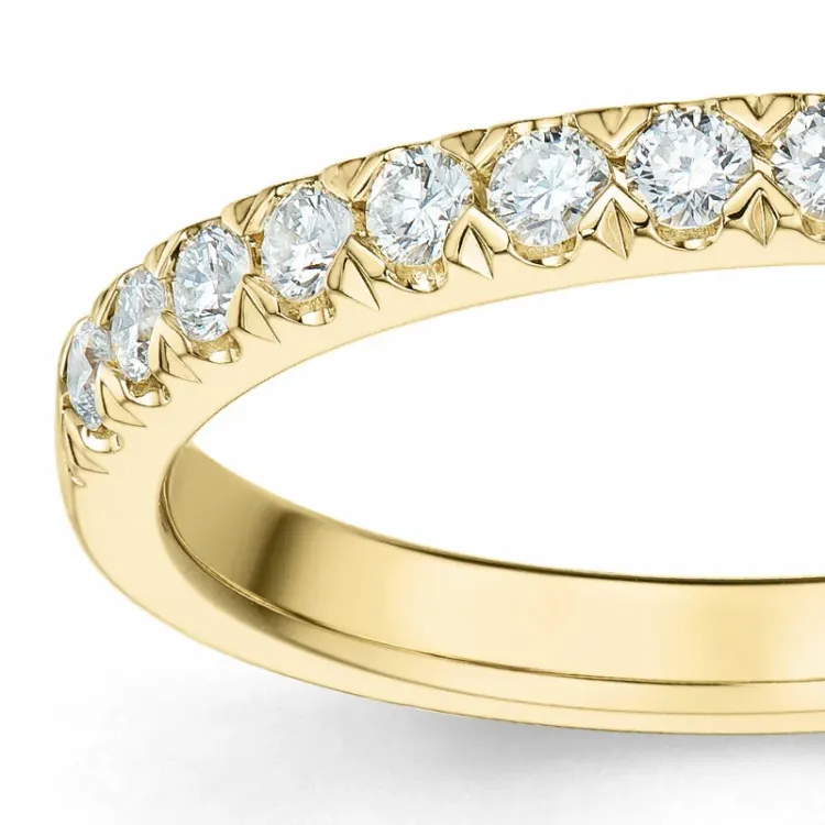 diamant alliancering i 14 karat guld 0,33 ct