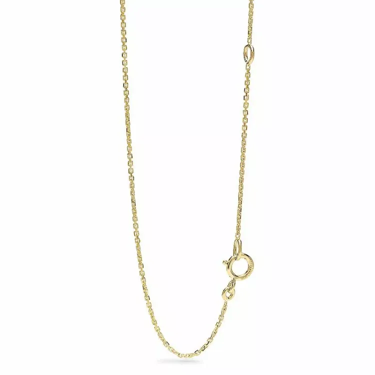 Safirvedhæng med halskæde i 14 karat guld 0,14 ct 0,60 ct