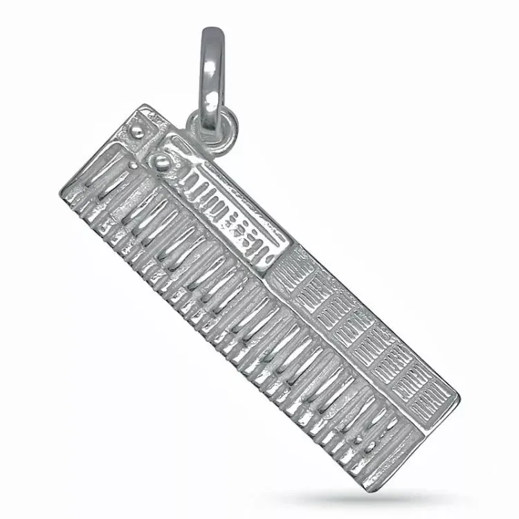 keyboard vedhæng i sølv