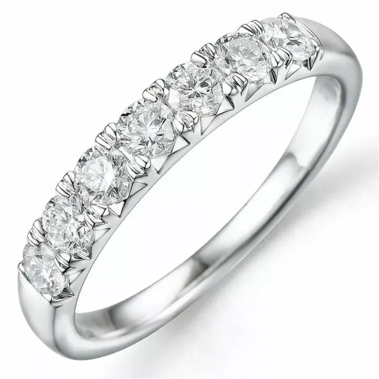 Bestillingsvare - diamantring i 14 karat hvidguld 0,98 ct