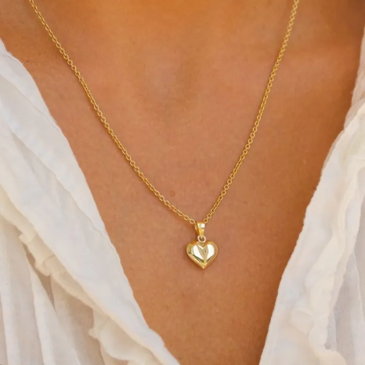 10 x 11 mm hjerte vedhæng i 8 karat guld - Amoré