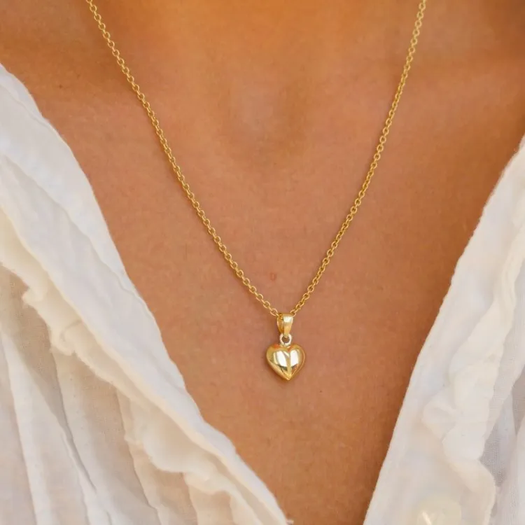 9 x 11 mm hjerte vedhæng i 8 karat guld - Amoré