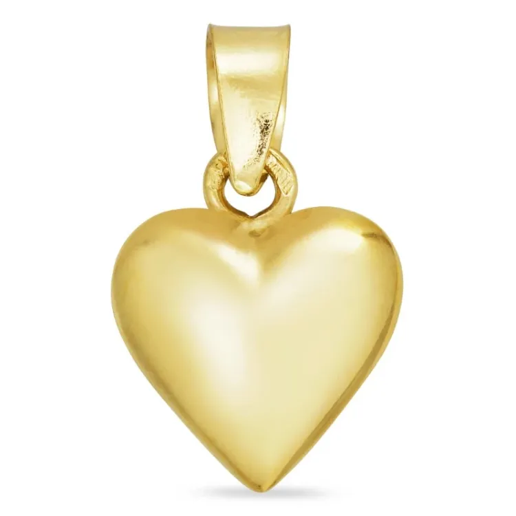 9 x 11 mm hjerte vedhæng i 14 karat guld - Amoré