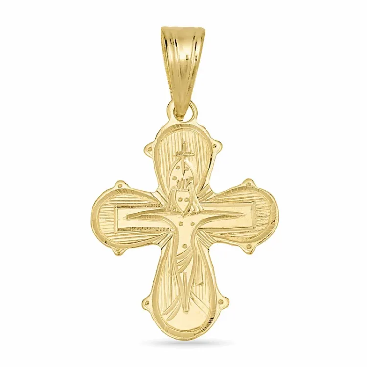 15 x 25 mm dagmarkors i 8 karat guld - Amoré