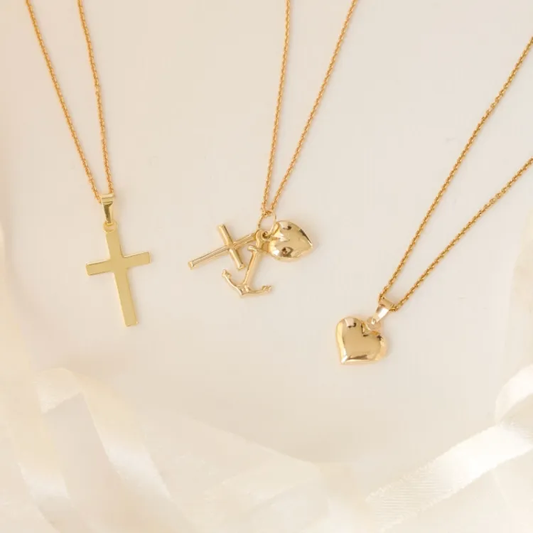 10 x 11 mm hjerte vedhæng i 14 karat guld - Amoré