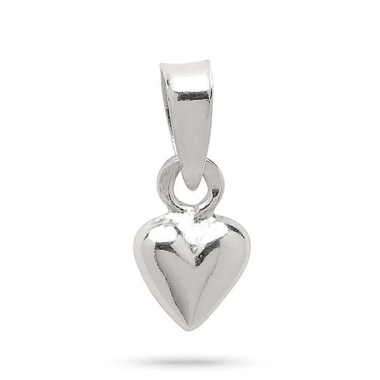 5,5 x 8,5 mm hjerte vedhæng i sølv - Amoré