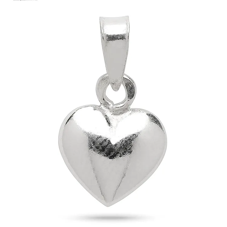 9 x 11 mm hjerte vedhæng i sølv - Amoré