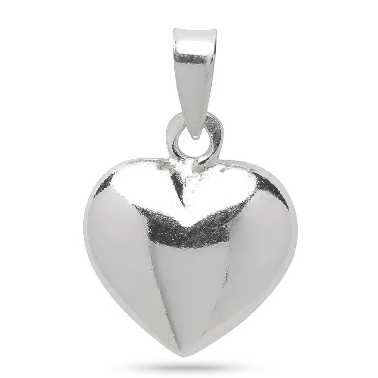 12 x 14 mm hjerte vedhæng i sølv - Amoré