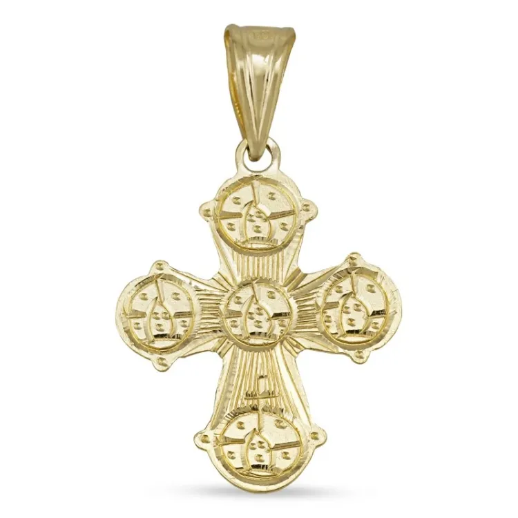 15 x 25 mm dagmarkors i 8 karat guld - Amoré