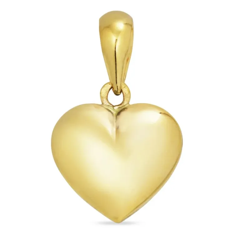 11,5 x 13 mm hjerte vedhæng i 8 karat guld - Amoré