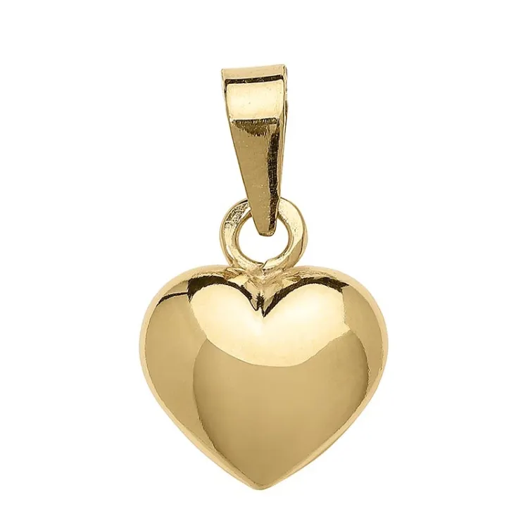 9 x 11 mm hjerte vedhæng i 8 karat guld - Amoré