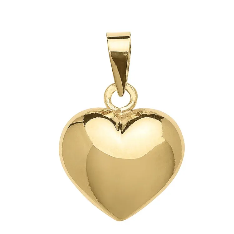 12 x 13 mm hjerte vedhæng i 8 karat guld - Amoré