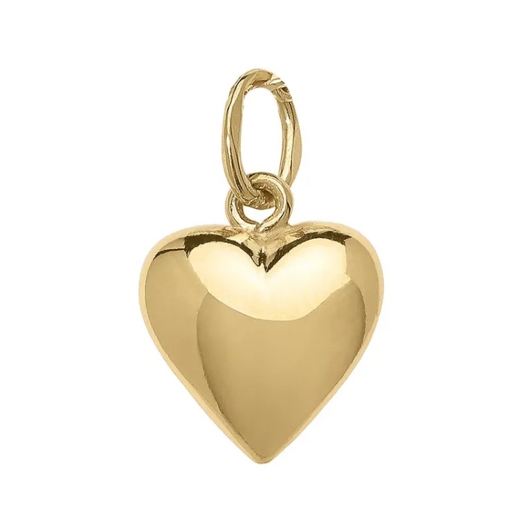 9 x 10 mm hjerte vedhæng i 8 karat guld - Amoré