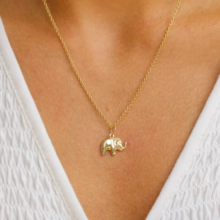 elefant vedhæng i 8 karat guld - Gold Collection