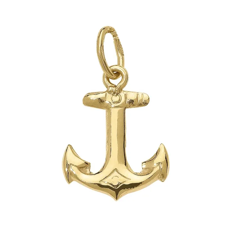 anker vedhæng i 8 karat guld - Gold Collection