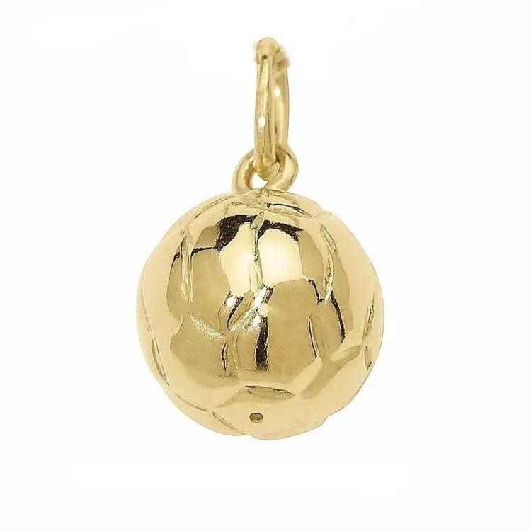blank fodbold vedhæng i 8 karat guld - Gold Collection