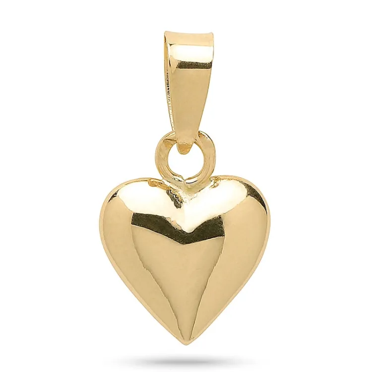 7 x 9,5 mm hjerte vedhæng i 8 karat guld - Amoré