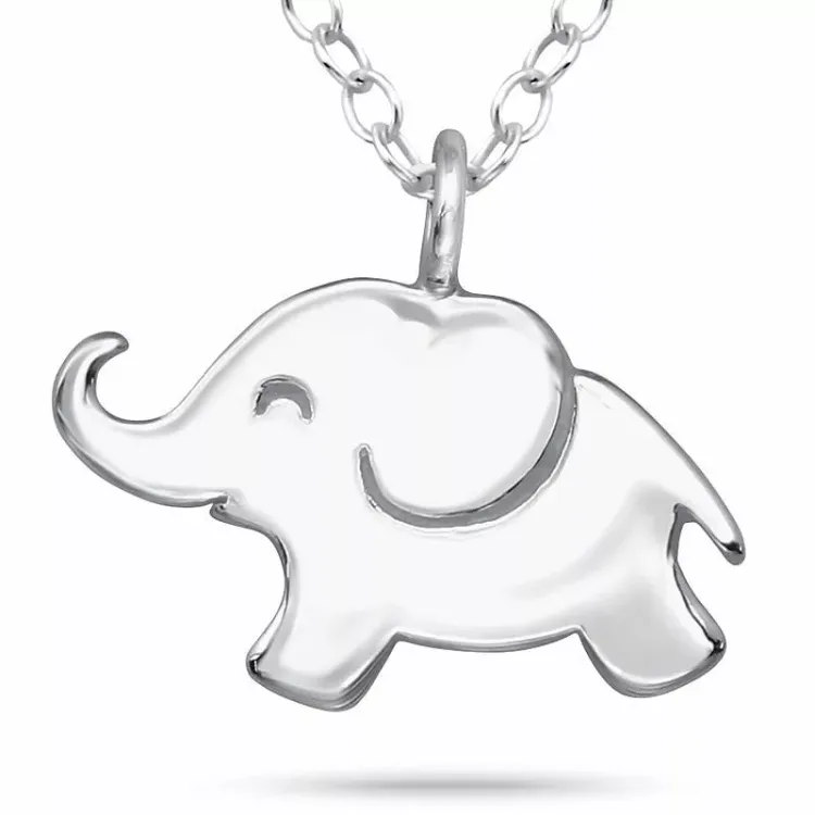 lille elefant halskæde i sølv - Little Ones