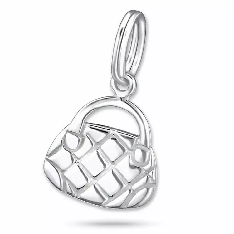 taske charm i sølv
