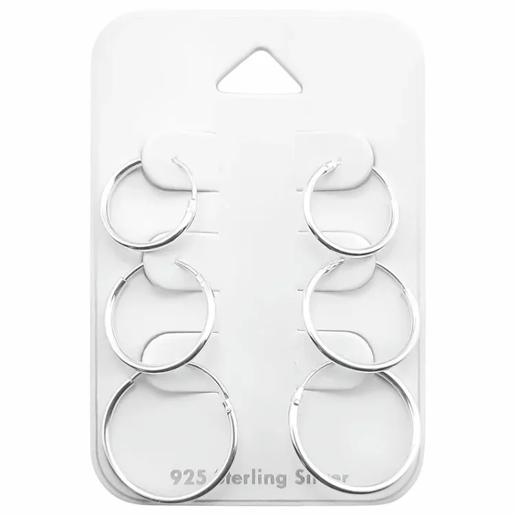 12 x 14 x 16 mm creoler i sølv