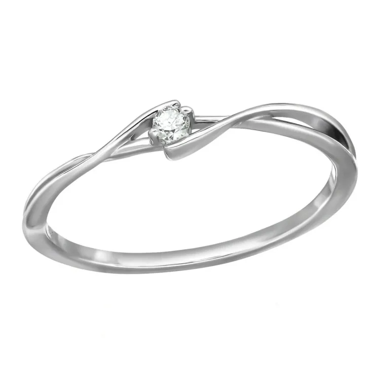 lab grown diamant ring i rhodineret sølv