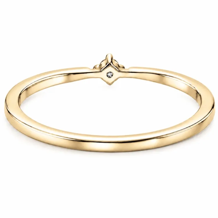 lab grown diamant solitairering i forgyldt sølv