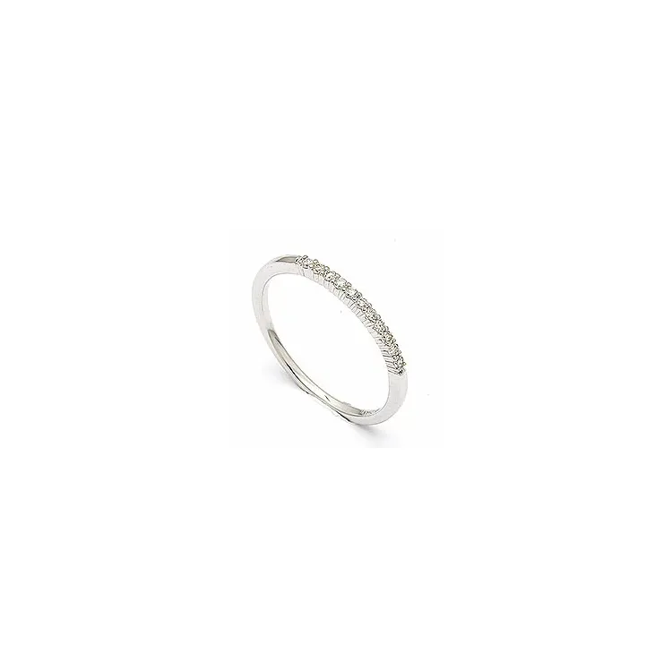 Smal diamantring i 14 karat hvidguld 0,099 ct