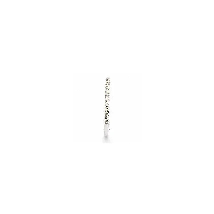 Smal diamantring i 14 karat hvidguld 0,099 ct