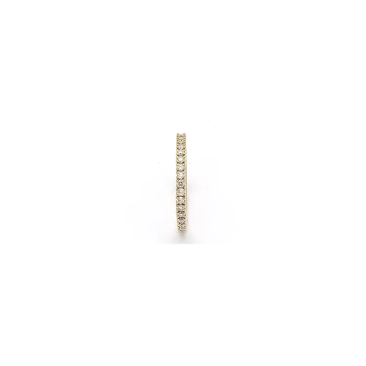 Smal diamantring i 14 karat guld 0,27 ct