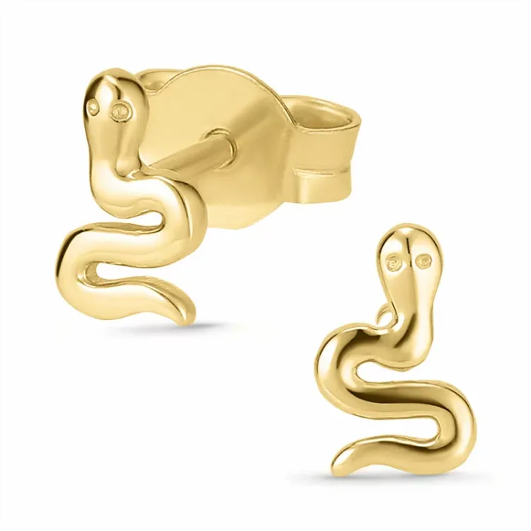 slange ørestikker i 9 karat guld - Gold Collection