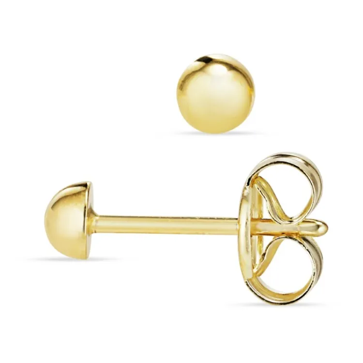 3 mm ørestikker i 9 karat guld - Gold Collection