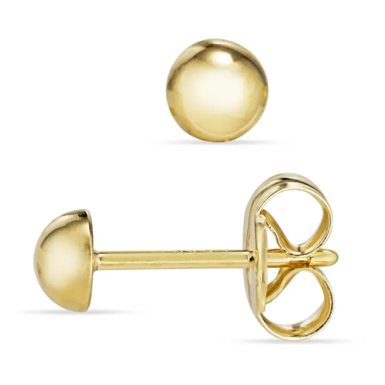 4 mm ørestikker i 9 karat guld - Gold Collection