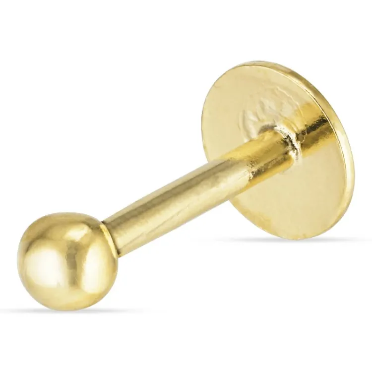 2,5 mm kugle helix piercing i 9 karat guld - Gold Collection