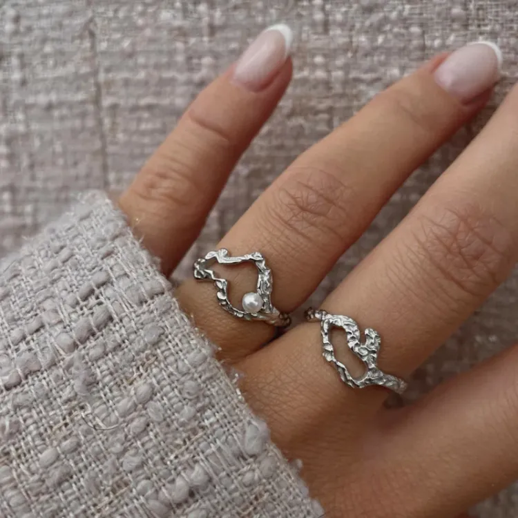 Nava Doris  justerbar ring i sølv