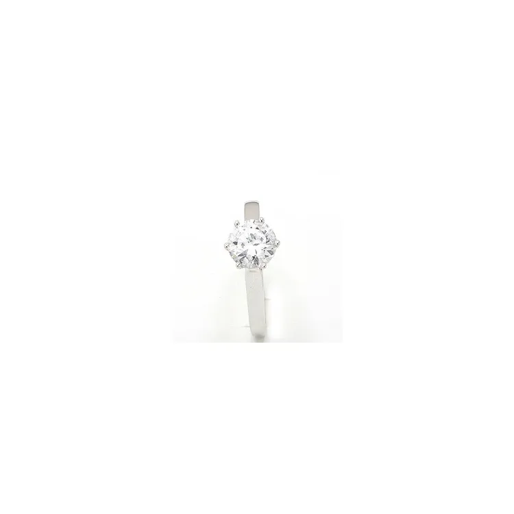 Billig ring i 8 karat hvidguld