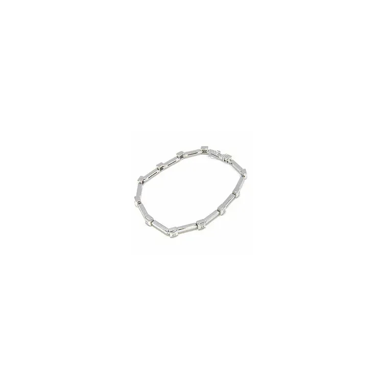 armbånd i 14 karat hvidguld