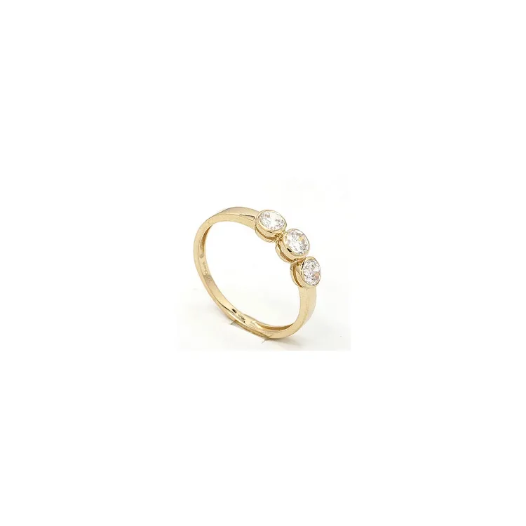 Rund ring i 9 karat guld