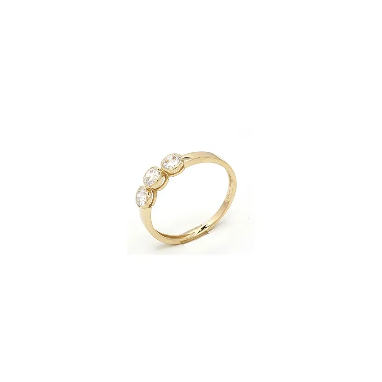 Rund ring i 9 karat guld