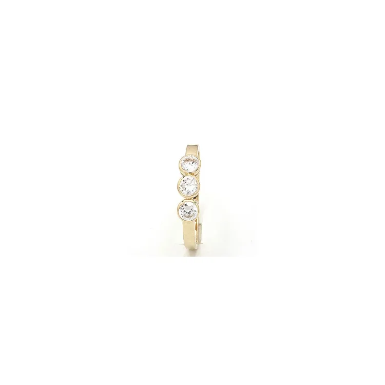 Rund ring i 9 karat guld
