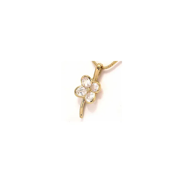 blomster vedhæng i 9 karat guld