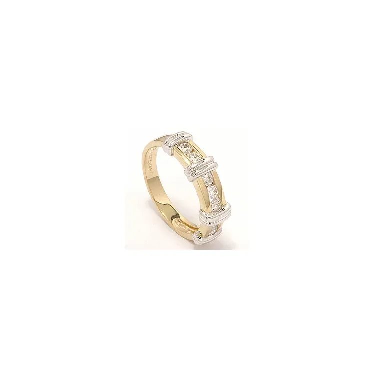Bestillingsvare - diamant ring i 14 karat guld.- og hvidguld 0,52 ct